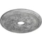 Ekena Millwork Rose and Ribbon Medallion (Canopies up to 4"), 23 5/8"OD x 4"ID x 1 1/2"P, Ultra Pure White Crackle CM23ROUWC - alternate 3